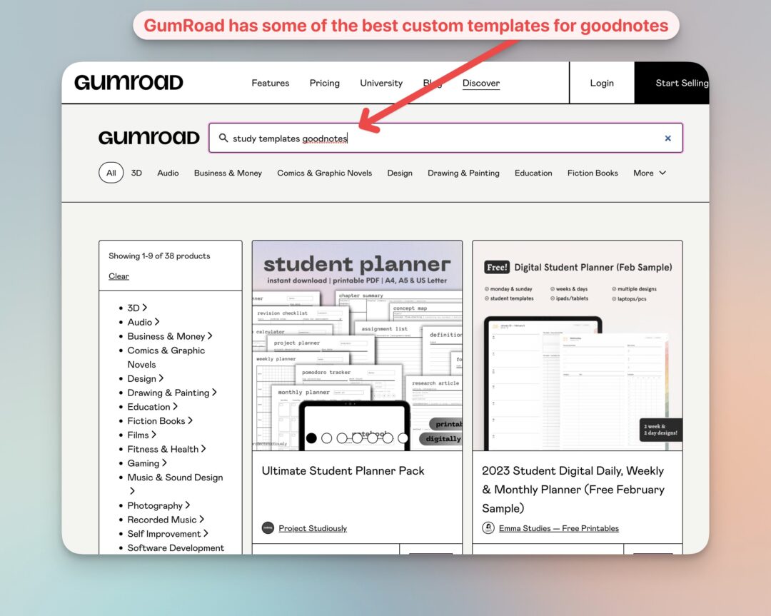 13 Best Goodnotes Templates For Students And Digital Planners (Free And ...