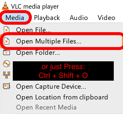 how to Merge step 1 VLC